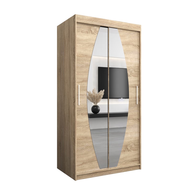 Szafa przesuwna garderoba ELYPSE 100 x 62 x 200 cm Sonoma - Abiks Meble