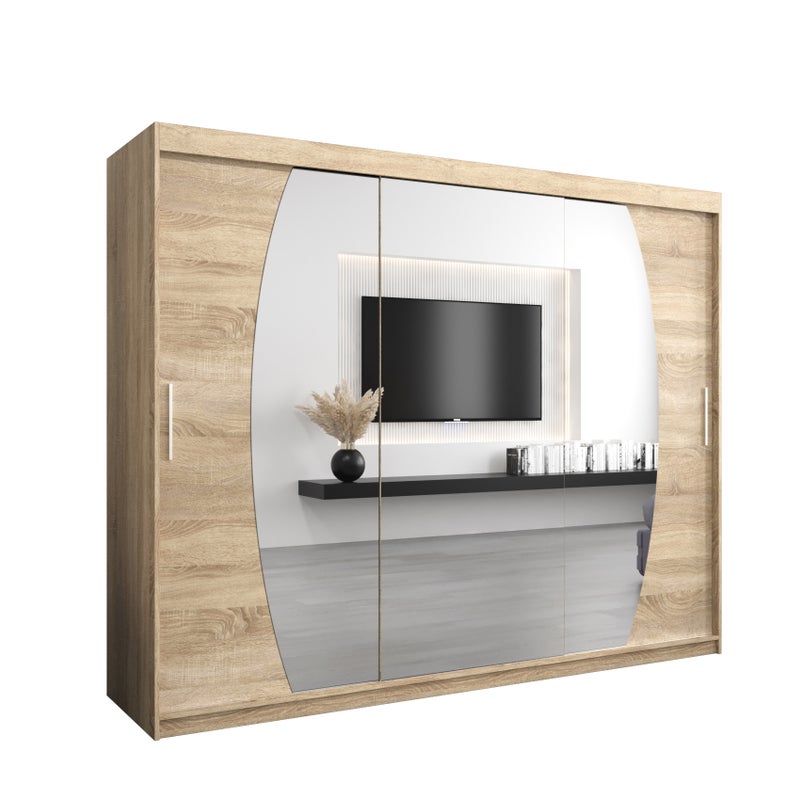 Szafa przesuwna garderoba ELYPSE 250 x 62 x 200 cm Sonoma - Abiks Meble