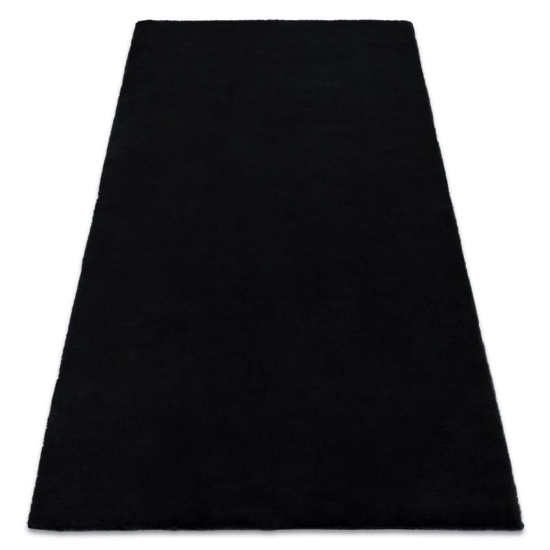 Dywan BUNNY czarny IMITACJA FUTRA KRÓLIKA 160x230 cm