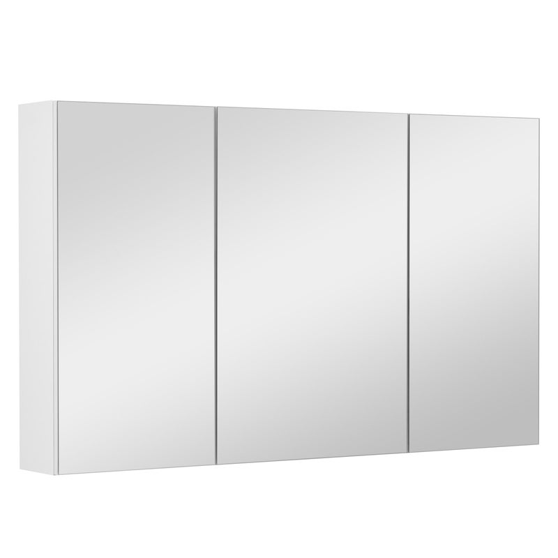 Szafka łazienkowa z lustrem lustrzana wisząca do łazienki biały połysk 100 cm