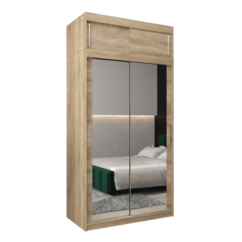 Szafa przesuwna z nadstawką garderoba TOKYO 3 120 x 62 x 240 cm Sonoma - Abiks Meble