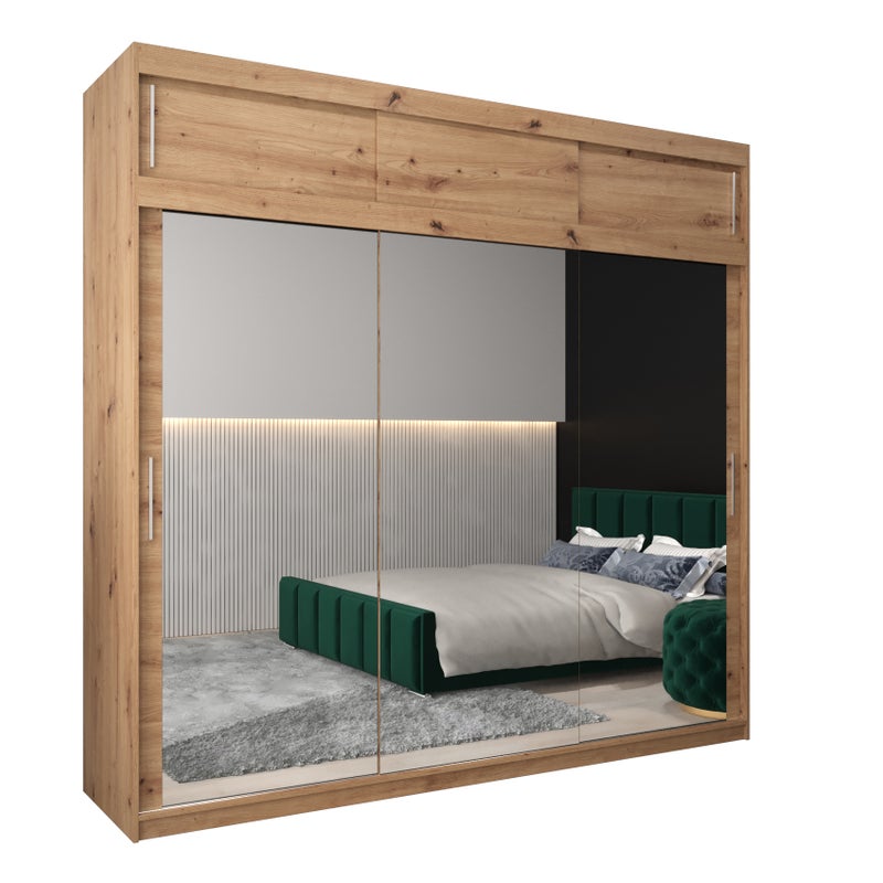 Szafa przesuwna z nadstawką garderoba TOKYO 3 250 x 62 x 240 cm Artisan - Abiks Meble