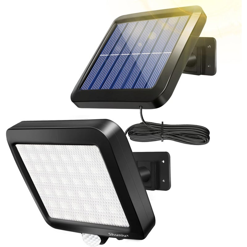 Lampa solarna zewnętrzna z czujnikiem ruchu, wodoodporna, idealna na tarasy, patio, do garaży itp. - 1 sztuka