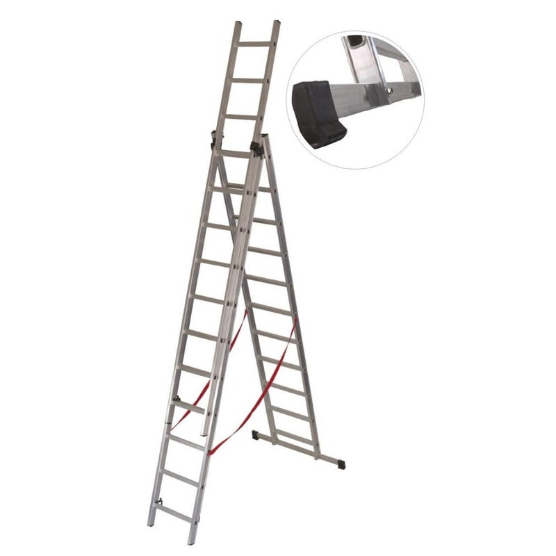 Drabina aluminiowa 3-elementowa Basic 3x6 150kg 165cm