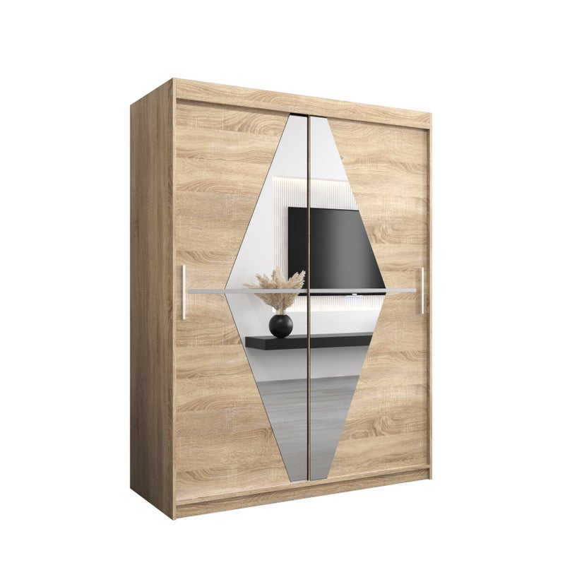 Szafa przesuwna garderoba BOLIWIA 150 x 62 x 200 cm Sonoma - Abiks Meble