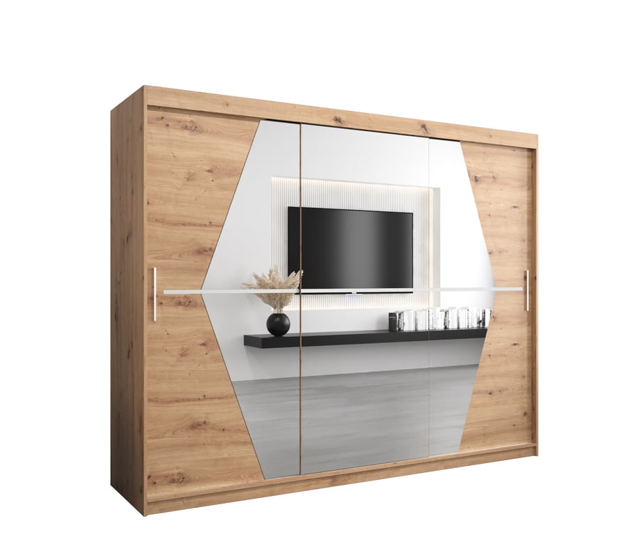 Szafa przesuwna garderoba BOLIWIA 250 x 62 x 200 cm Artisan - Abiks Meble