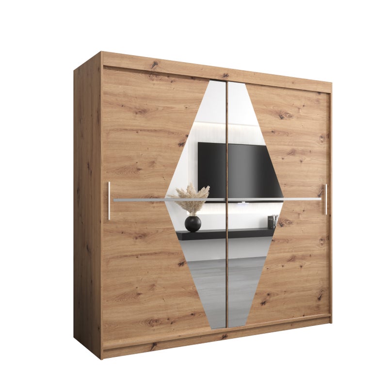 Szafa przesuwna garderoba BOLIWIA 200 x 62 x 200 cm Artisan - Abiks Meble