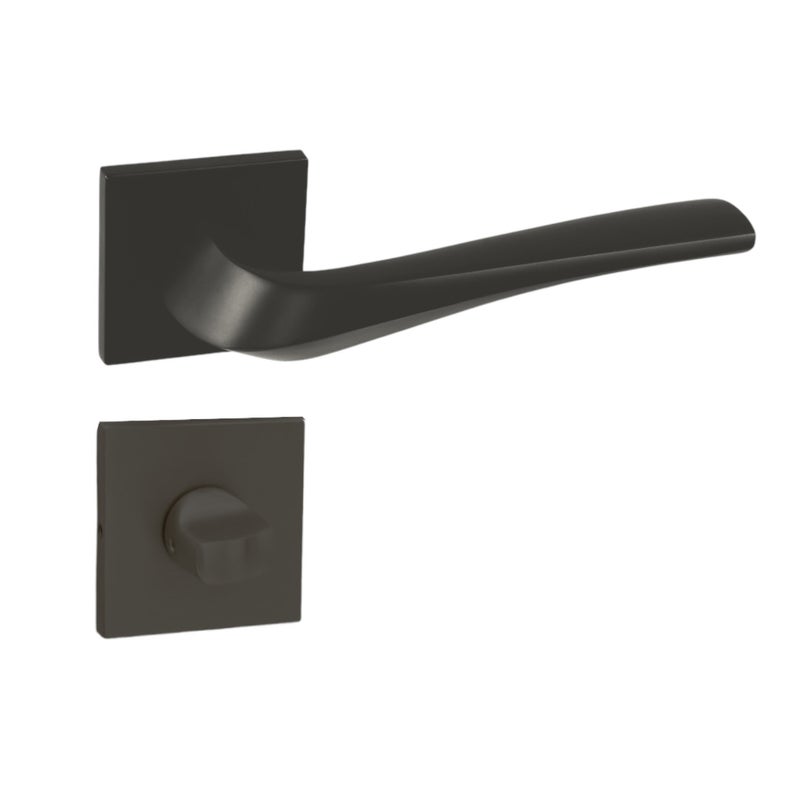 DOMINO Klamka ADEL-QR slim czarna WC