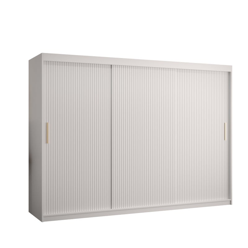 Szafa przesuwna garderoba RIFLO SLIM 1 250 x 62 x 200 cm Biały - Abiks Meble