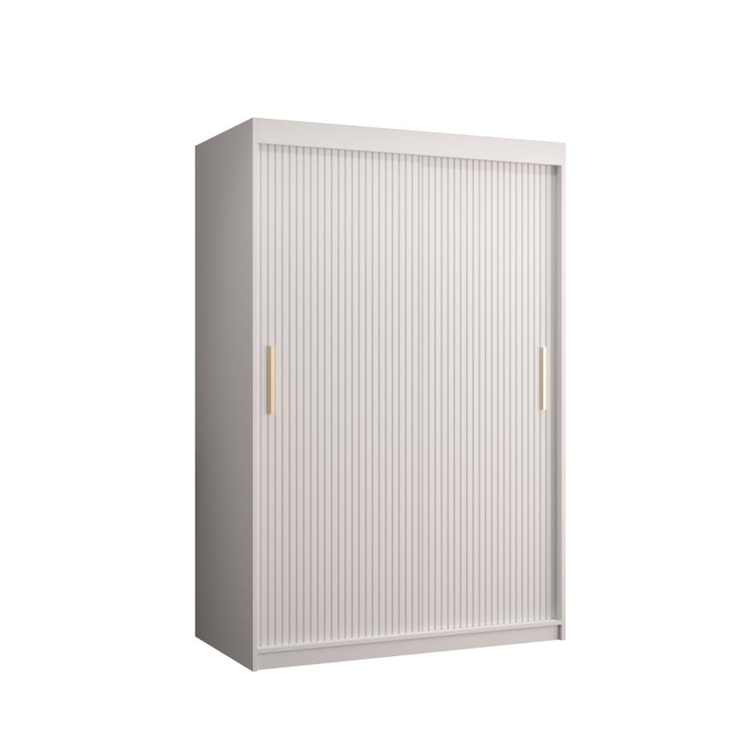 Szafa przesuwna garderoba RIFLO SLIM 1 120 x 62 x 200 cm Biały - Abiks Meble