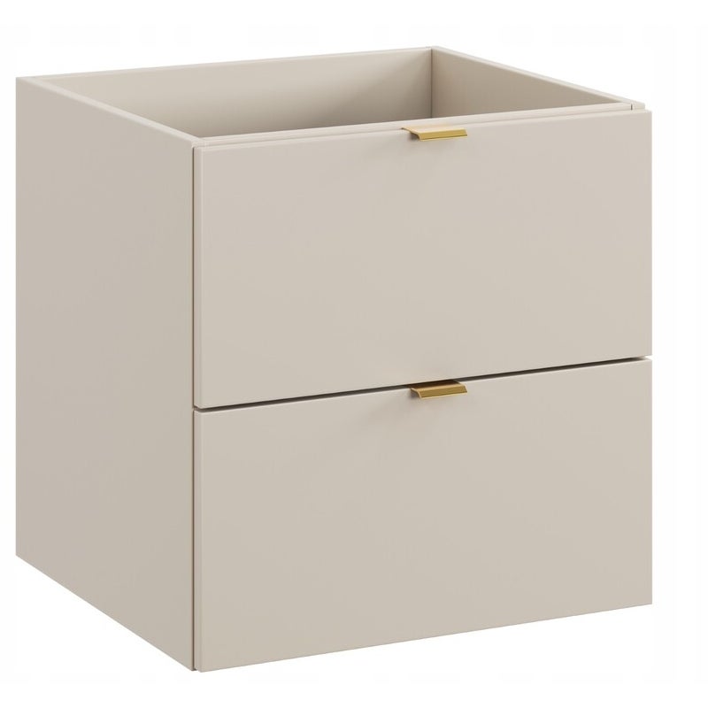 Szafka łazienkowa Dalia 50 cm kaszmir 2 szuflady gładkie fronty