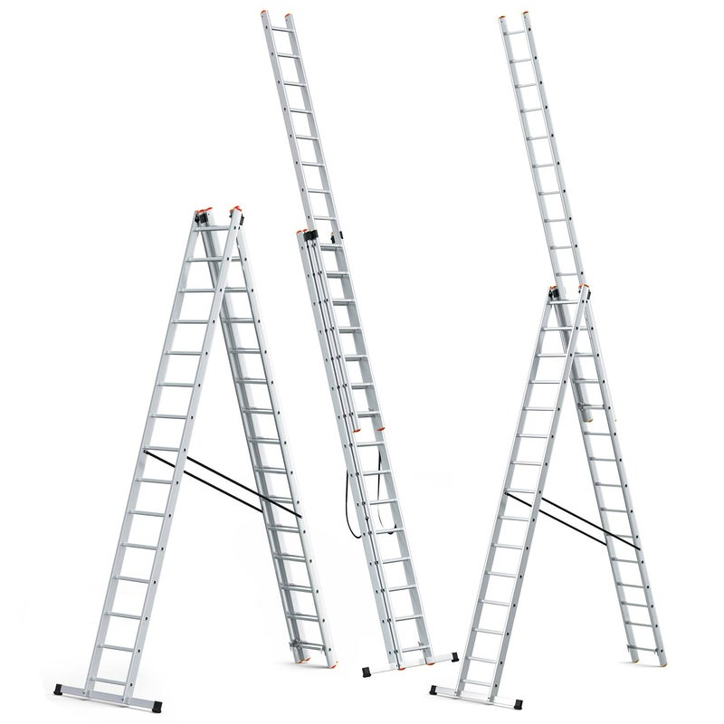 Drabina aluminiowa wielofunkcyjna 3x15 HIGHER na schody + GRATIS 1 szt.