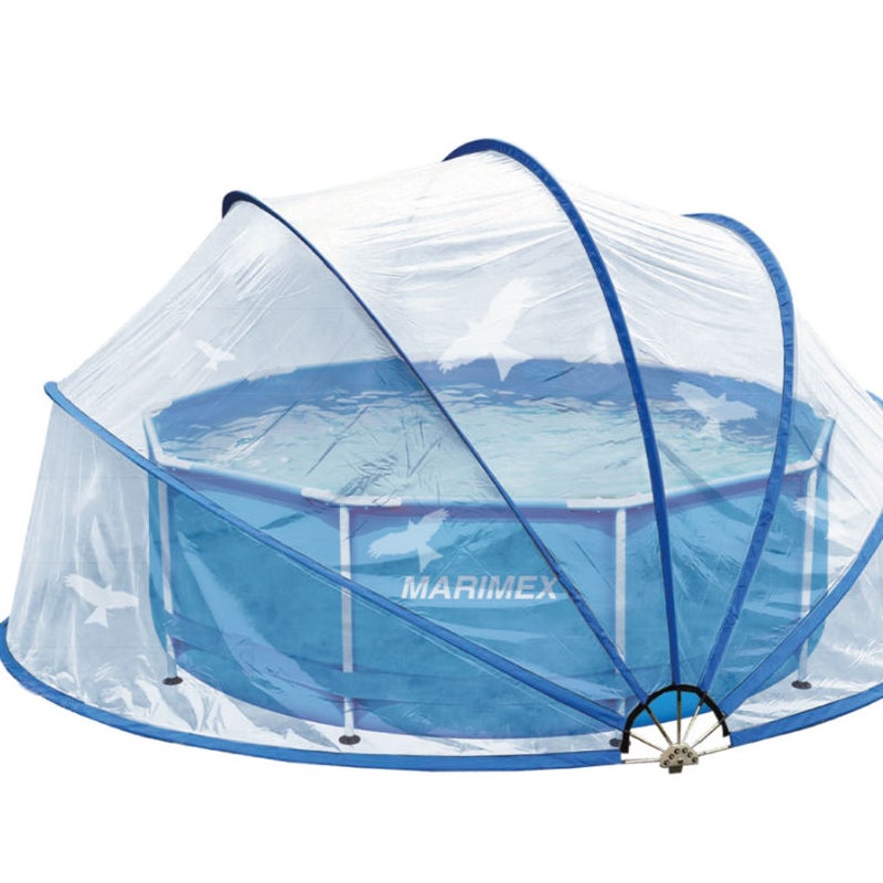 COIL Kopuła basenowa pokrywa na basen ogrodowy okrągła składana 620x500x290cm