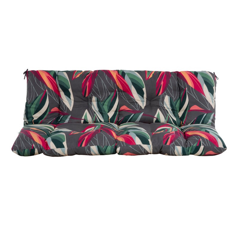Poduszka na huśtawkę / ławkę 150 cm Frigiliana motyw roślinny mikrofibra PATIO