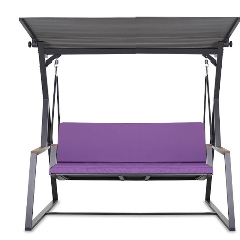 Poduszka ogrodowa na huśtawkę 110x60x50cm poduszka na meble ogrodowe fioletowa, poduszka na balkon taras, poducha ogrodowa na ławkę