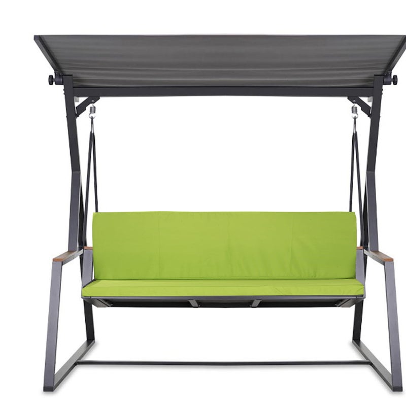 Poduszka ogrodowa na huśtawkę 120x60x50cm poduszka na meble ogrodowe limonka, poduszka na balkon taras, poducha ogrodowa na ławkę