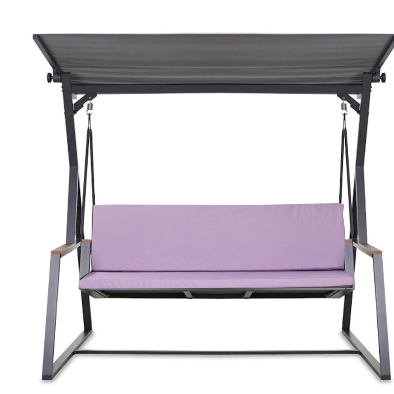 Poduszka ogrodowa na huśtawkę 140x50x50cm poduszka na meble ogrodowe fioletowa, poduszka na balkon taras, poducha ogrodowa na ławkę