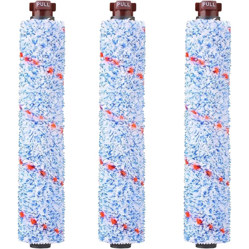 Opakowanie 3 sztuk wielofunkcyjnych szczotek wymiennych do odkurzaczy do pracy na mokro i sucho Bissell CrossWave Pet Pro 1785A i 2306A.