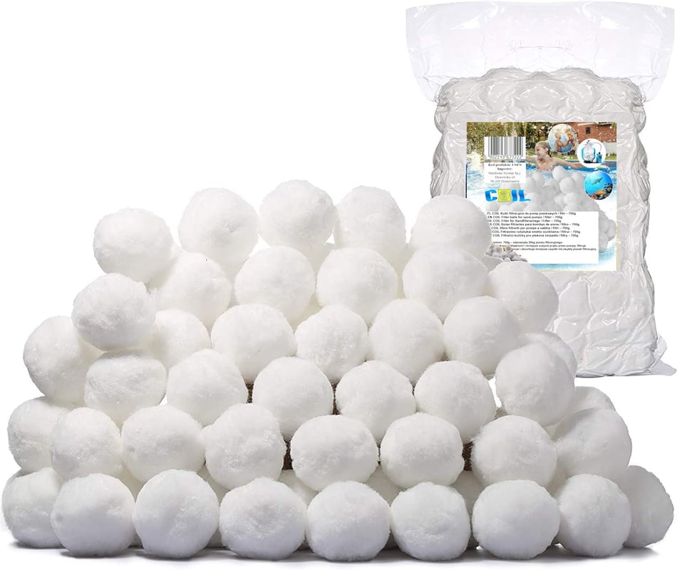 COIL Kulki filtracyjne do pompy piaskowej do basenu opakowanie 500g zastępuje 18kg piasku