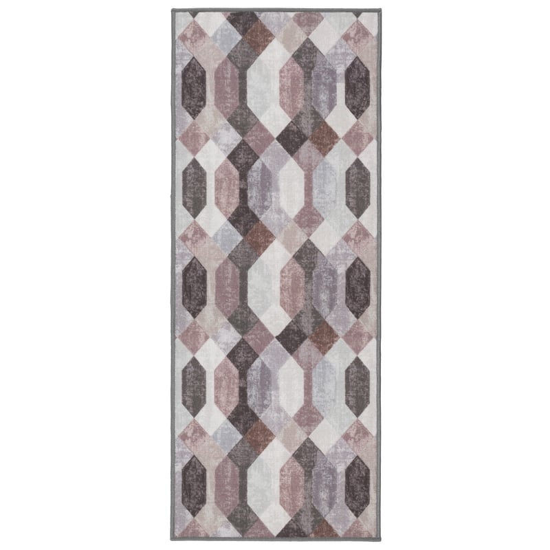 Chodnik antypoślizgowy Vita 80x200 cm Geometryczny wielokolorowy