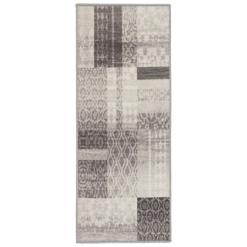 Chodnik antypoślizgowy Vita 80x200 cm Patchwork beżowy