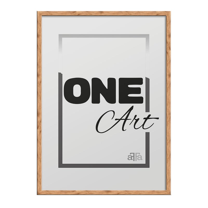 Ramka Hekla 50x70 (B2) MDF plakat naturalny 1szt.