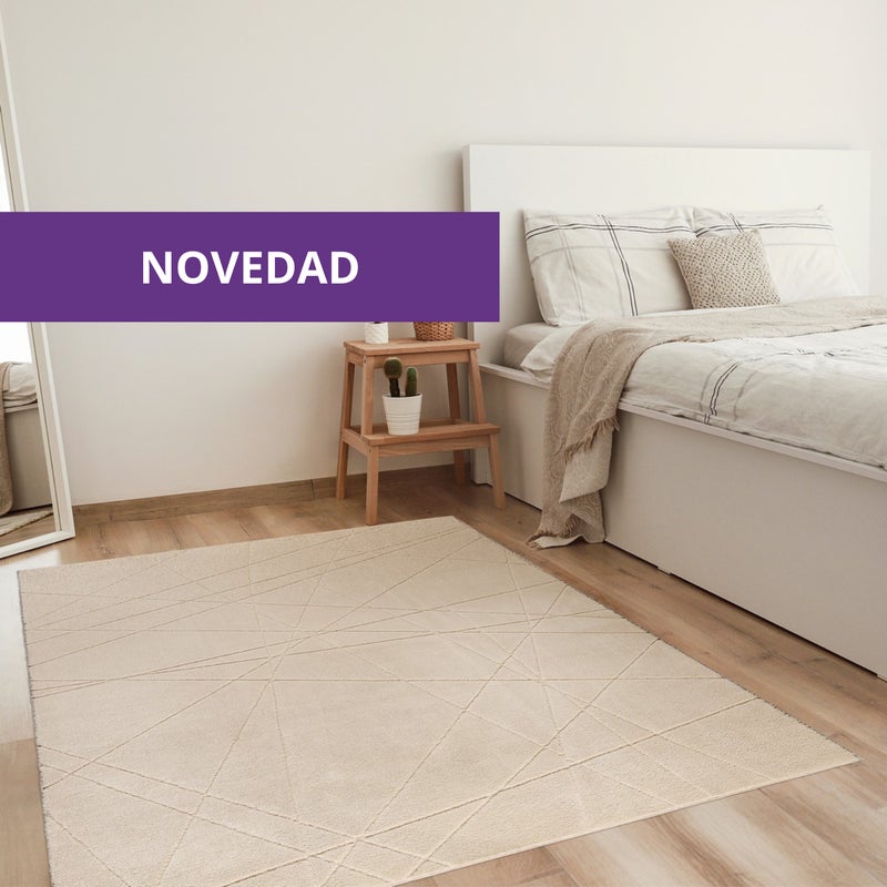 Dywanzpoliestru, krótkiwłos, Storesdeco, beżowy 140x200