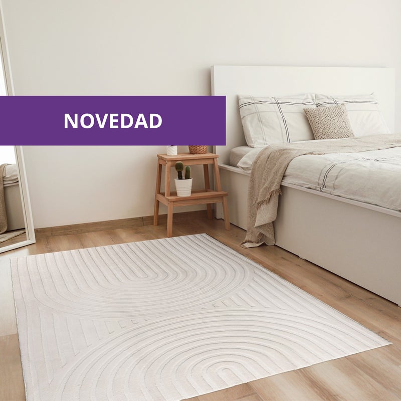 Dywanzpoliestru,krótkiwłos,Storesdeco,biały200x290