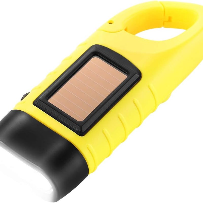 Latarki solarne, latarki solarne LED i latarki korbkowe, akumulatorowe oświetlenie awaryjne do użytku na zewnątrz - żółte