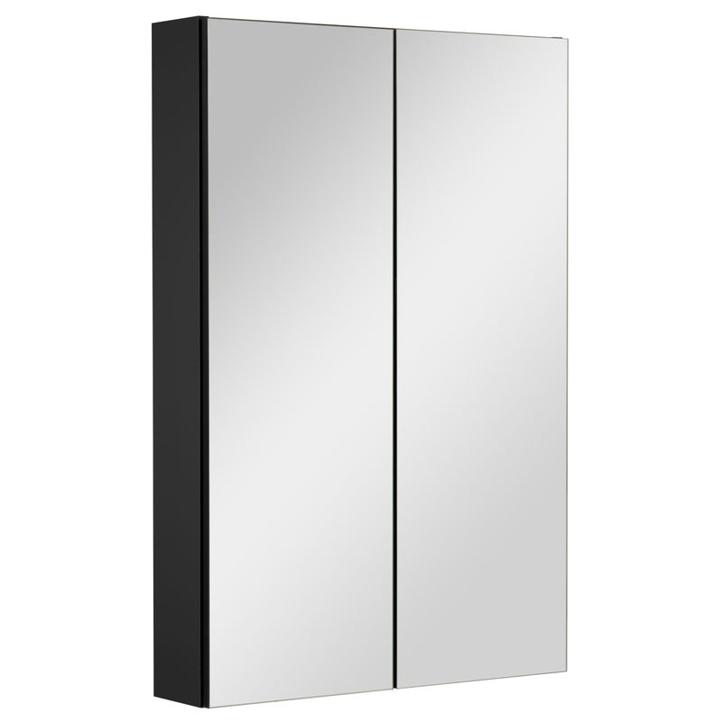 Szafka łazienkowa z lustrem lustrzana wisząca do łazienki czarna loft 60 cm