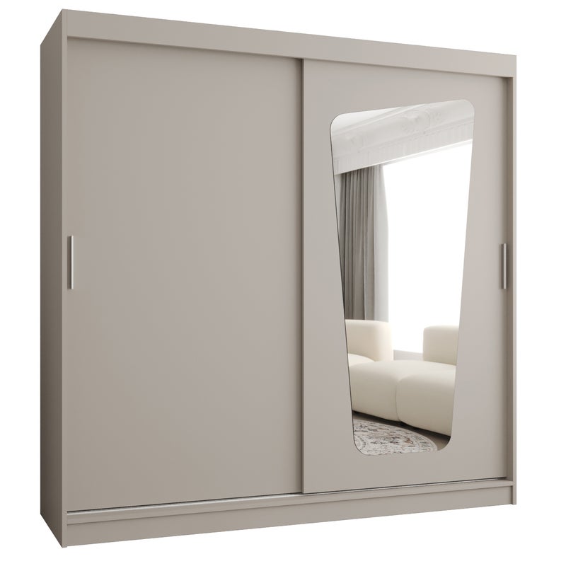 Szafa przesuwna garderoba MOKA 200 x 62 x 200 cm Kaszmir - Abiks Meble