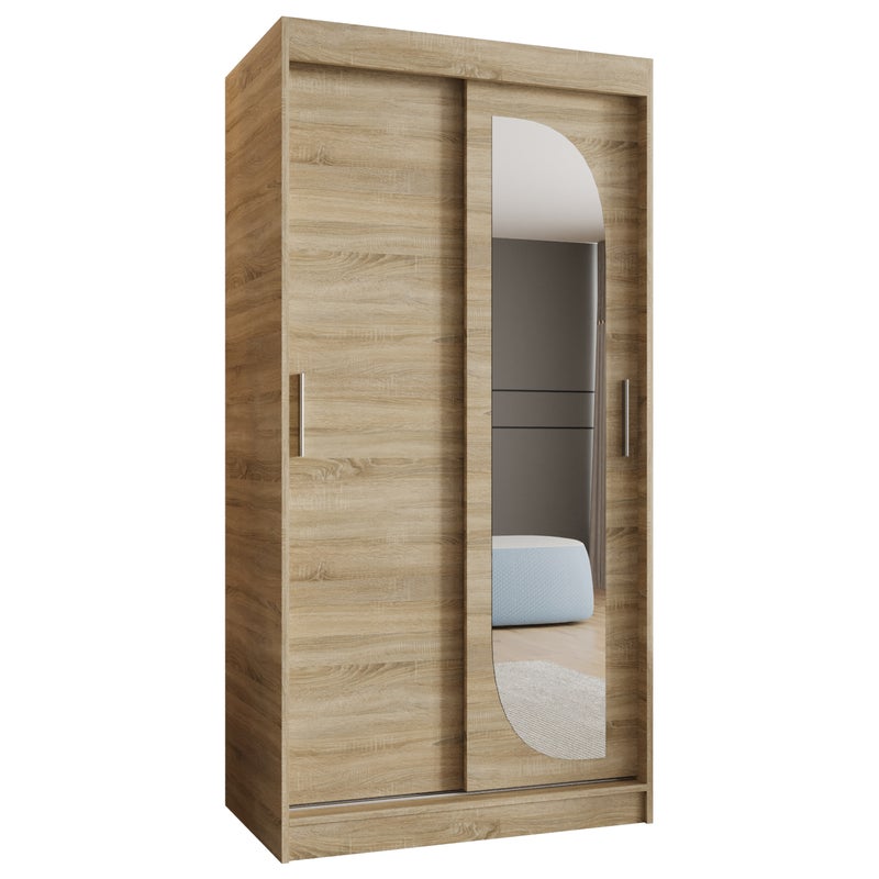 Szafa przesuwna garderoba LUCY 100 x 62 x 200 cm Sonoma - Abiks Meble