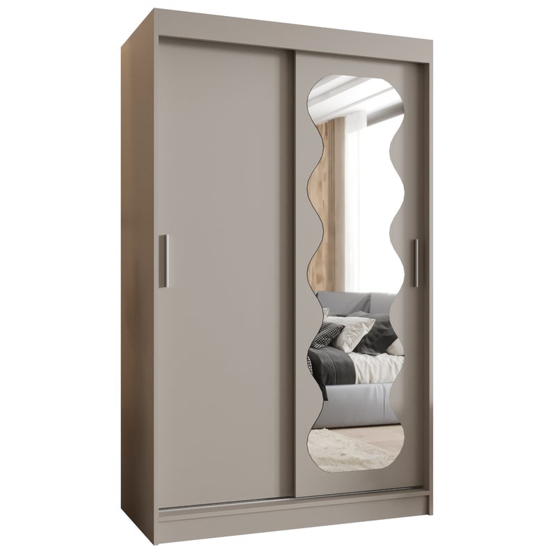 Szafa przesuwna garderoba SPOTI 120 x 62 x 200 cm Kaszmir - Abiks Meble