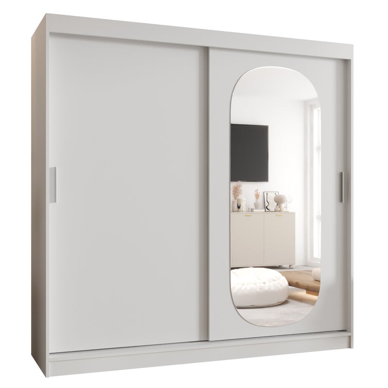 Szafa przesuwna garderoba ROYAL 200 x 62 x 200 cm Biały - Abiks Meble