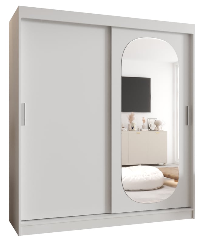 Szafa przesuwna garderoba ROYAL 150 x 62 x 200 cm Biały - Abiks Meble
