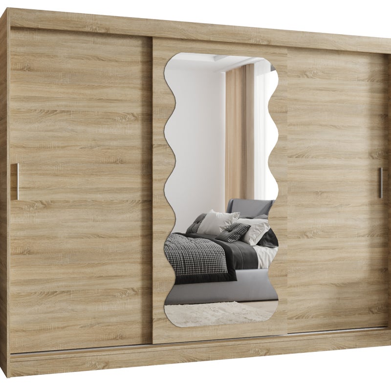 Szafa przesuwna garderoba SPOTI 250 x 62 x 200 cm Sonoma - Abiks Meble