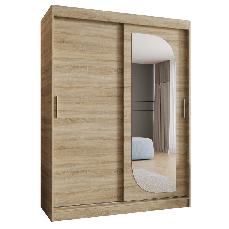 Szafa przesuwna garderoba LUCY 150 x 62 x 200 cm Sonoma - Abiks Meble