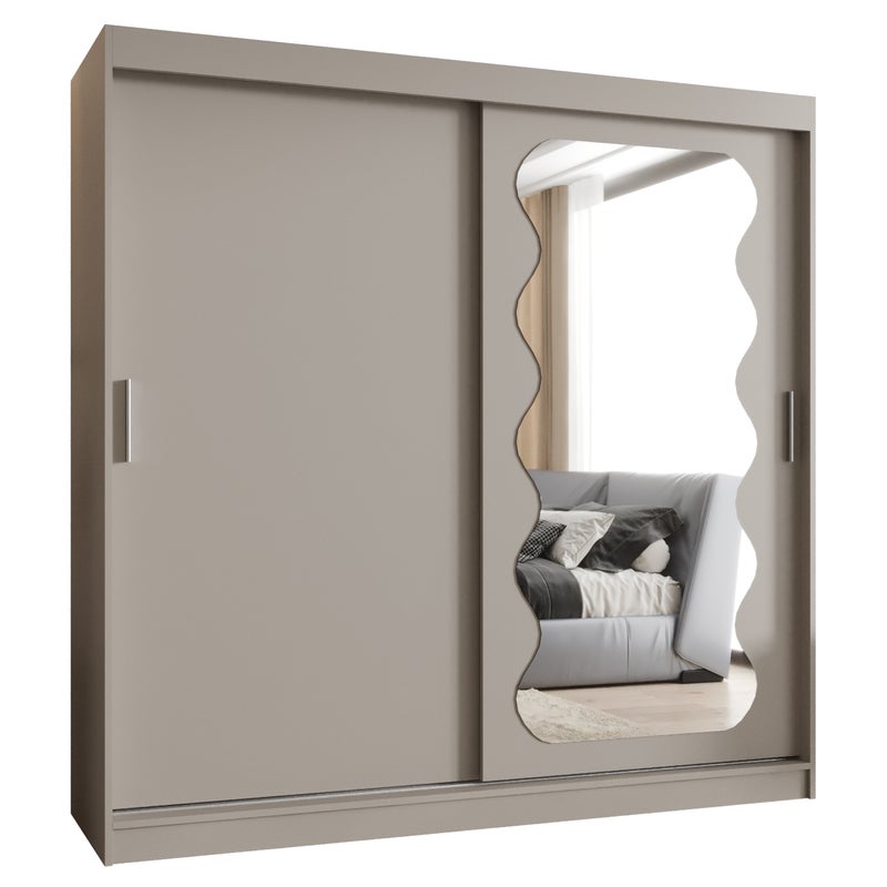 Szafa przesuwna garderoba SPOTI 200 x 62 x 200 cm Kaszmir - Abiks Meble