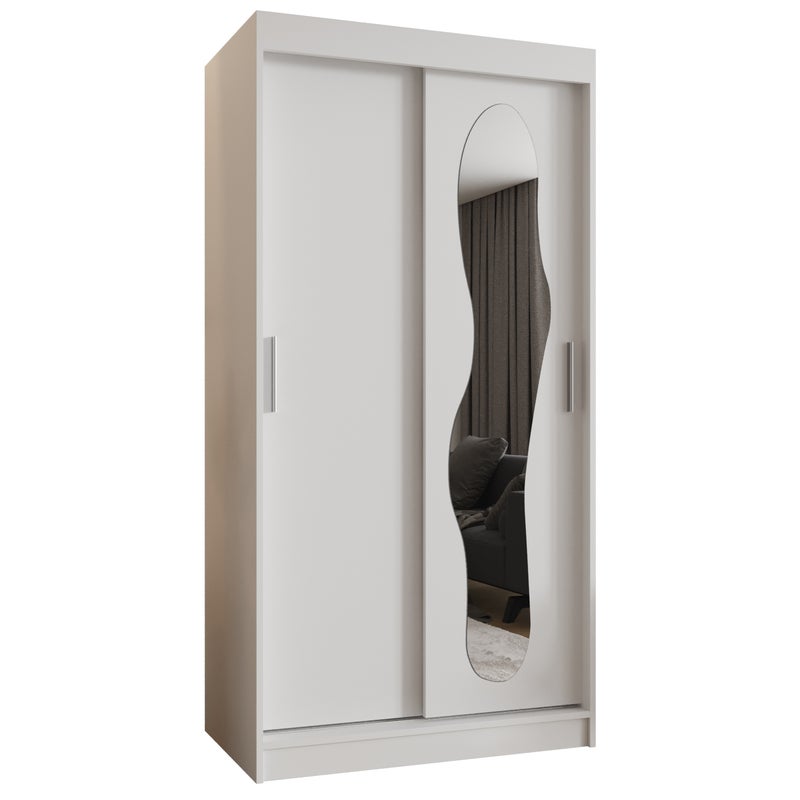 Szafa przesuwna garderoba ULTRA 100 x 62 x 200 cm Biały - Abiks Meble