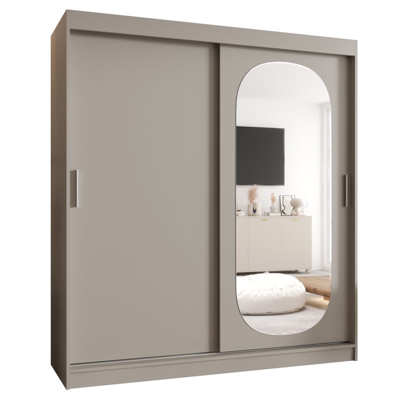 Szafa przesuwna garderoba ROYAL 180 x 62 x 200 cm Kaszmir - Abiks Meble