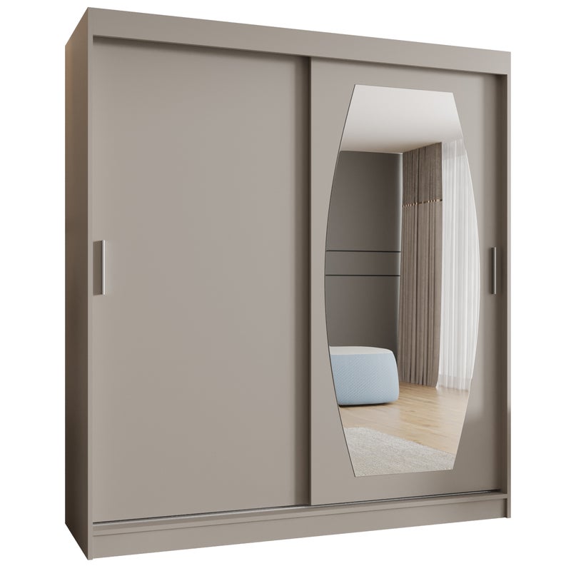 Szafa przesuwna garderoba ROSSA 180 x 62 x 200 cm Kaszmir - Abiks Meble