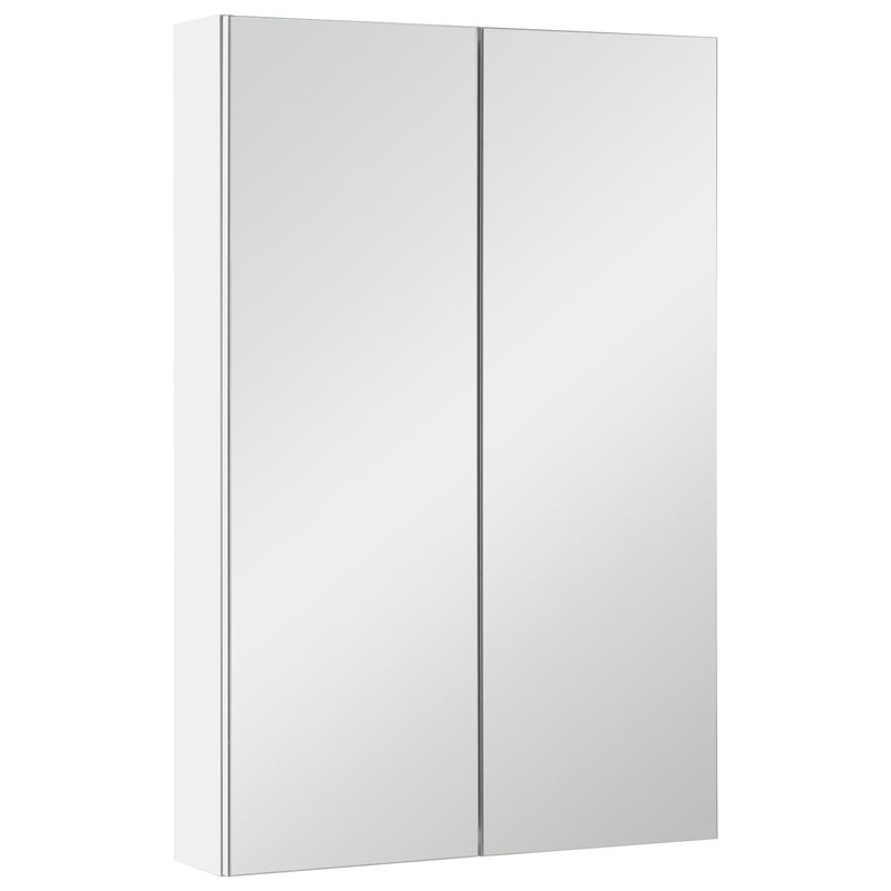 Szafka łazienkowa lustrzana wisząca biała mat z lustrem do łazienki 60 cm