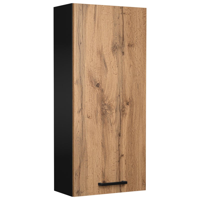 Szafka wisząca 40 cm dąb wotan czarna