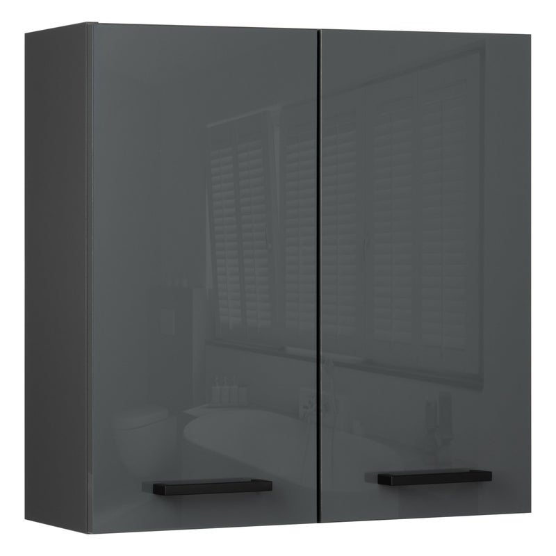 Szafka wisząca 60 cm antracyt połysk