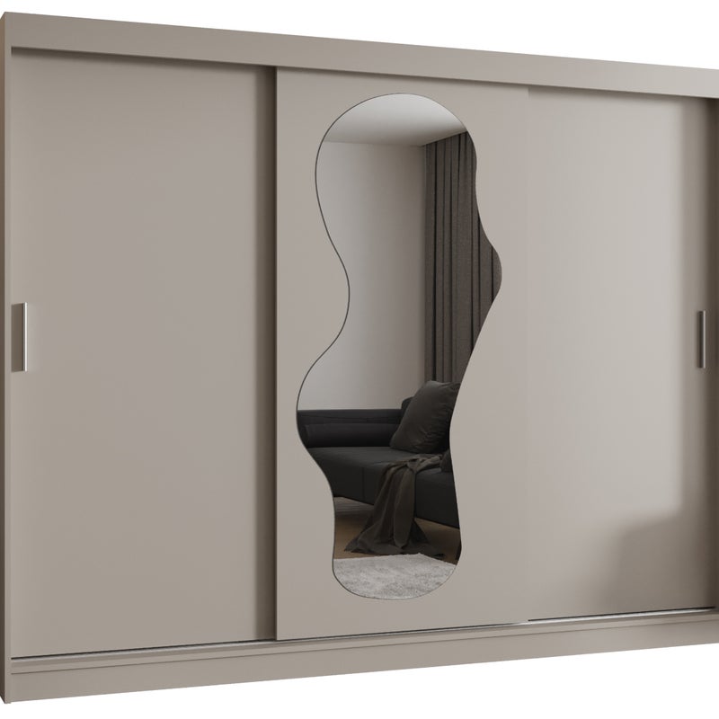 Szafa przesuwna garderoba ULTRA 250 x 62 x 200 cm Kaszmir - Abiks Meble