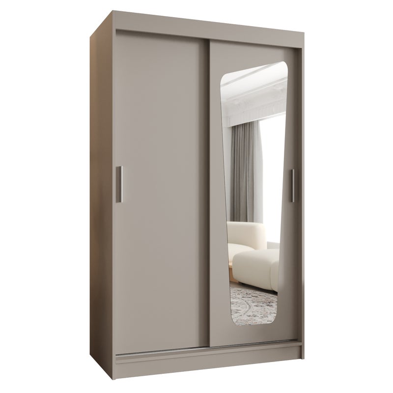 Szafa przesuwna garderoba MOKA 120 x 62 x 200 cm Kaszmir - Abiks Meble