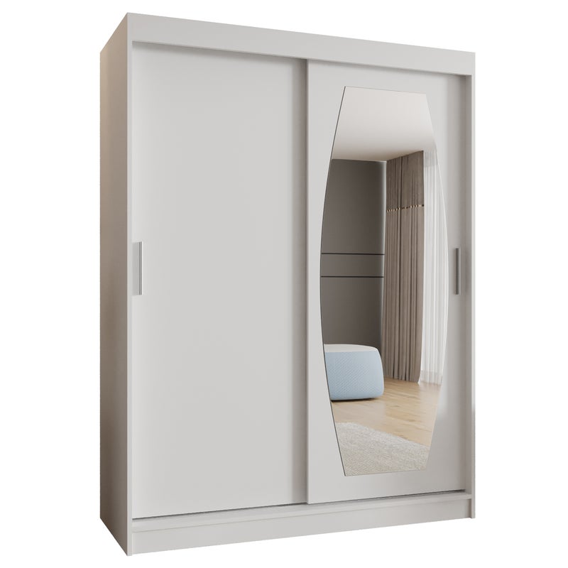 Szafa przesuwna garderoba ROSSA 150 x 62 x 200 cm Biały - Abiks Meble