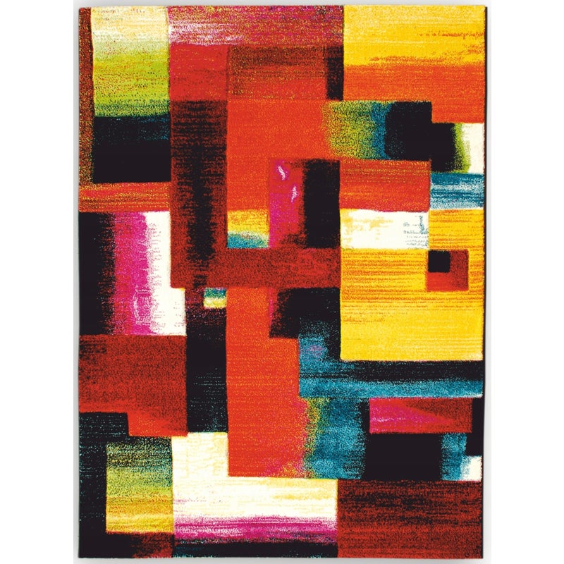 DYWAN FOLKLORE E007A NOWOCZESNY KOLOROWY 80x150