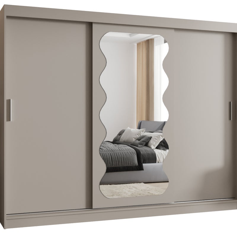 Szafa przesuwna garderoba SPOTI 250 x 62 x 200 cm Kaszmir - Abiks Meble