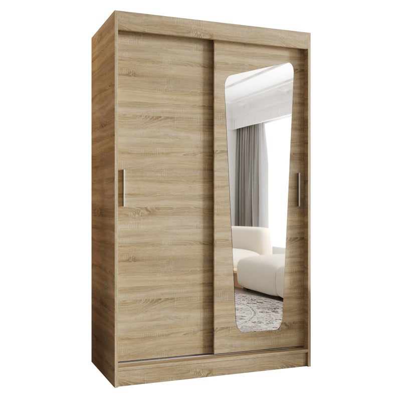 Szafa przesuwna garderoba MOKA 120 x 62 x 200 cm Sonoma - Abiks Meble